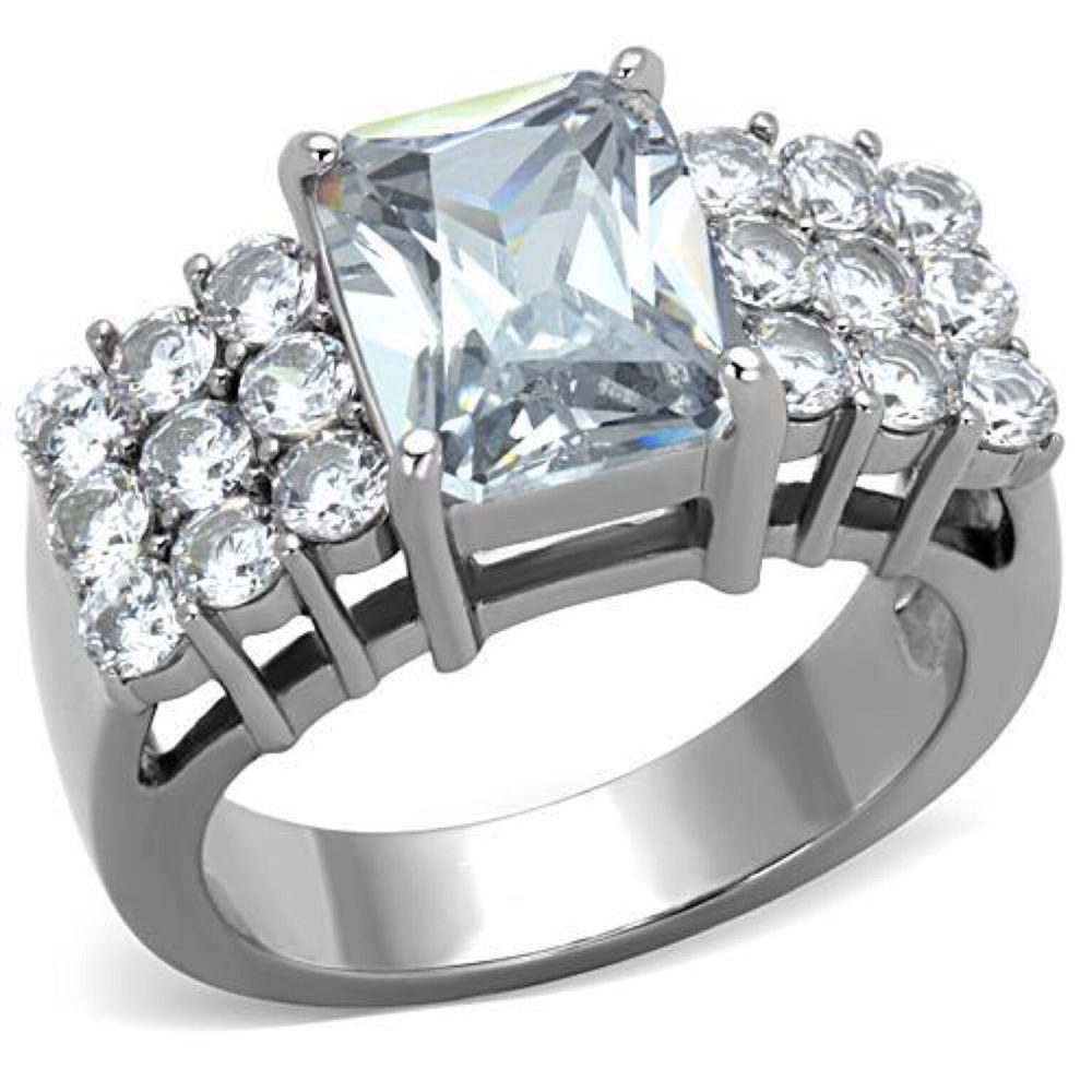 STAINLESS STEEL AAA Grade Cubic Zirconia Ring NWT - Picture 11 of 11